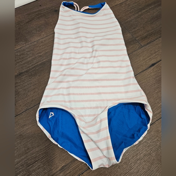 NWT 🌊 Ivivva By Lululemon (Girls) Reversible Ocean Energy Swimsuit - SIZE 10 - Picture 3 of 8